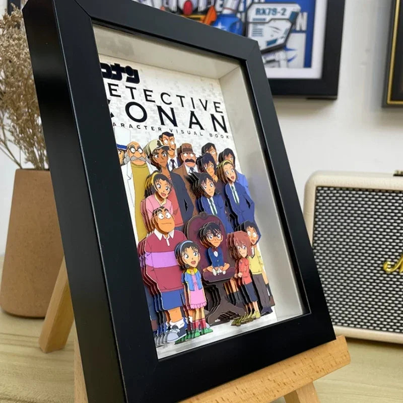 Detective Conan Family Portrait Three-dimensional Picture Album Handmade Decorations Ornaments Artwork Friends Holiday Gifts