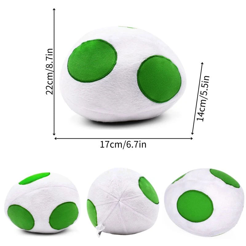 Kawaii Mario Green Blue Pink Black Yoshi Soft Plush Toys Cute Anime Eggs Stuffed Animals Peluche Dolls Festivals Birthday Gifts
