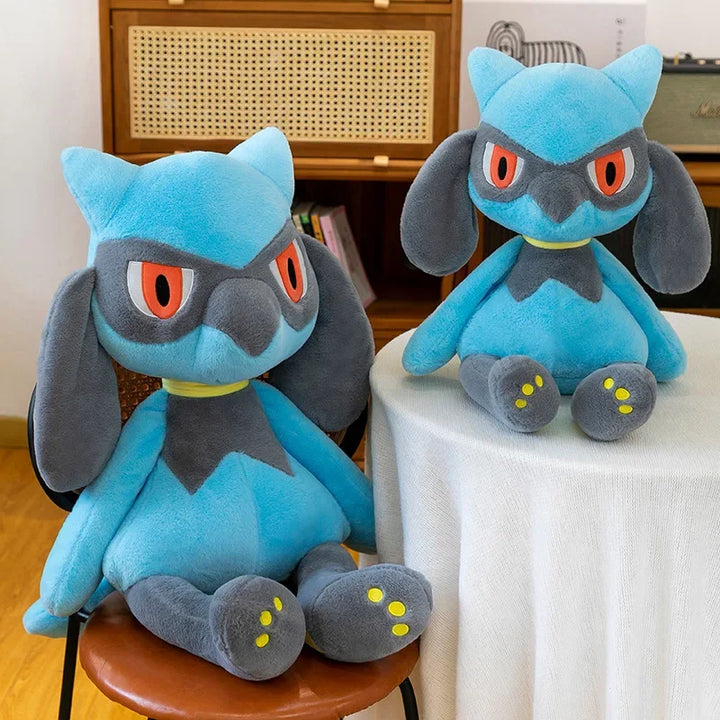 Pokemon Riolu Morpeko Lucario Plush Toys 35-80cm Kawaii Pillow Stuffed Christmas Gifts for Childrens Pokémon Anime Plushie Dolls