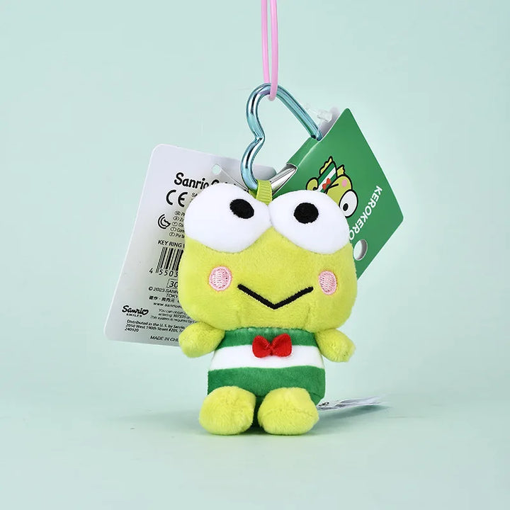 Kawaii Sanrios Gudetama Sam Gudetama Ahiru no Pekkle Plush Doll Keychain Hangyodon keyring My Melody Stuffed Backpack Pendant
