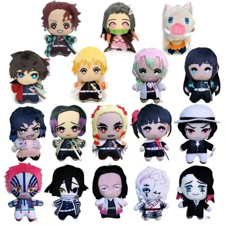 Demon Slayer Plush Doll Tomioka Giyu Kamado Tanjirou Nezuko Agatsuma Zenitsu Anime Plushie Keychain Cosplay Kids Gift