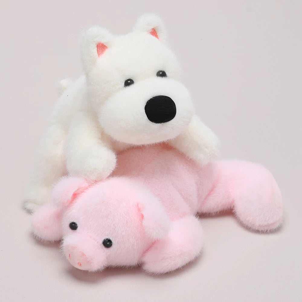 Chestnut Horse Plush Toys Penguin Stuffed Animal Pig Pink Soft Dolls White Bunny Plushie Green Alligator Kawaii Bee Highland Dog