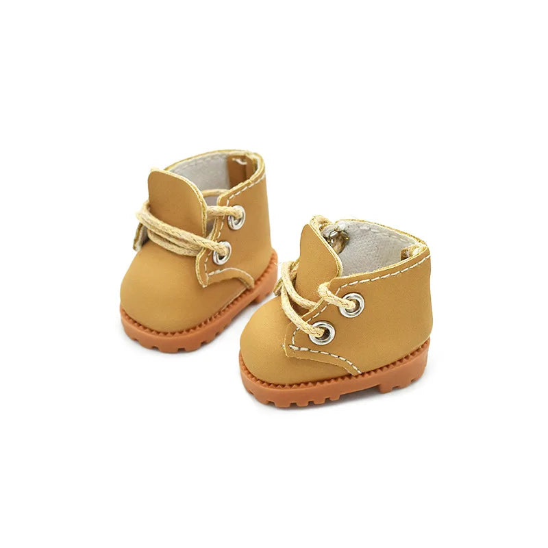 Mini 15cm/17cm Labubu Doll Shoes Martin Boots in Three Colors With First And Second Generation Labubu Plush Dolls