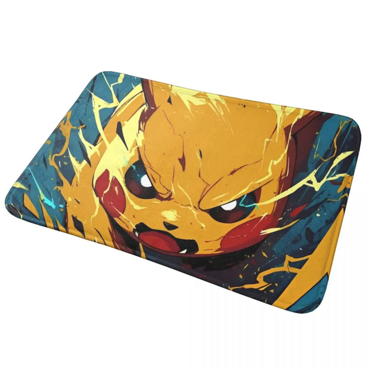 Anime Cartoon Charizard Memory Foam Bathroom Rugs Ultra Soft Non-Slip Pokemon Carpet Bath Mat Water Absorbent for Shower Tub