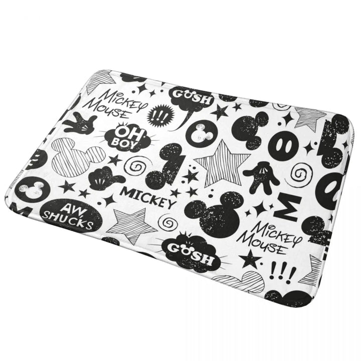 Cute Minnie Cartoon Bathroom Rugs Mat Quick Dry Mickey Bath Rugs Mats Carpet Non-Slip for Shower Tub