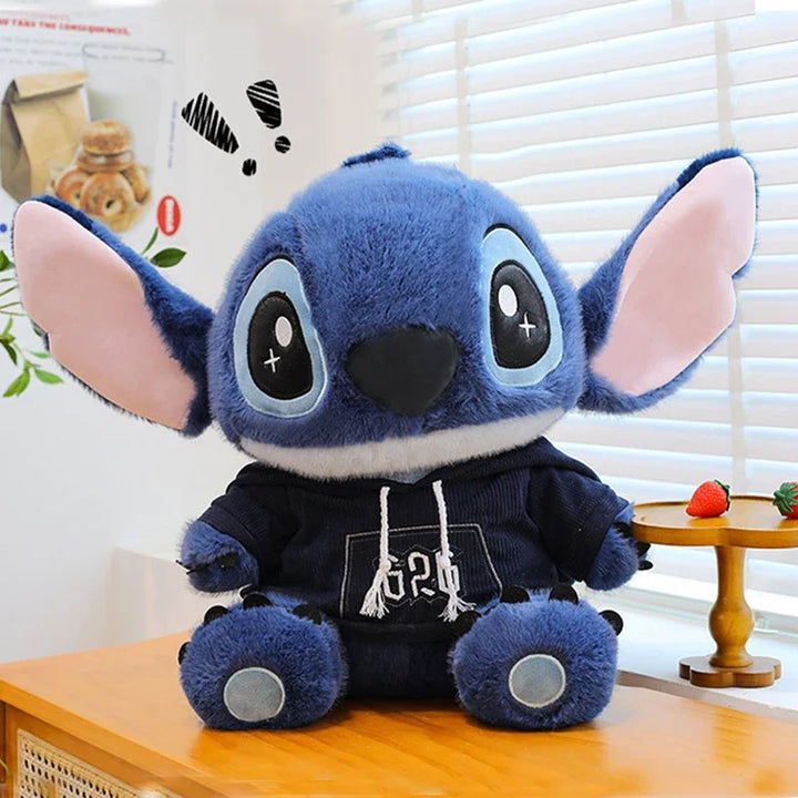 28/48cm Lilo and Stitch Disney Plush Toys Classics Kawaii Anime Cartoon Plushie Hoodie Stich Dolls Soft Stuffed Gift for Kids