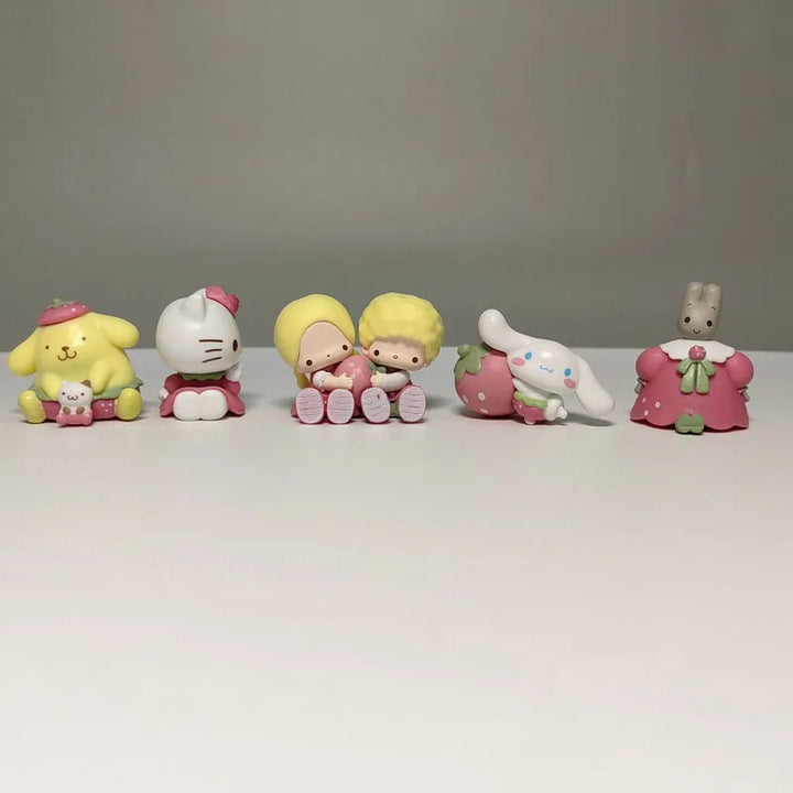 Sanrio Kawaii Marroncream Hello Kitty Doll Ornament Little Twin Stars Cinnamoroll Diy Decoration Girl Holiday Gift Peripheral