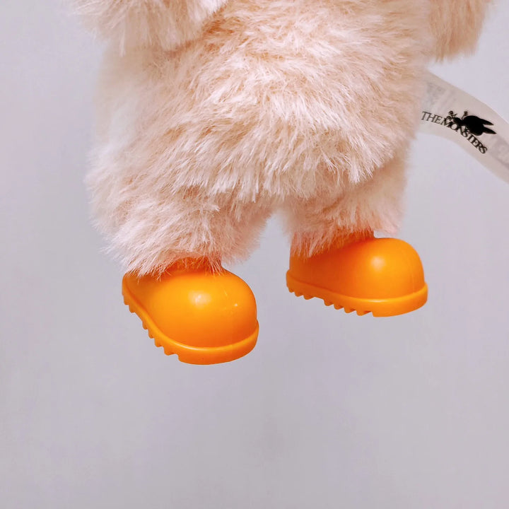 Cute Mini Plush Doll'S Dress with Hat17cm Labubu I II Idol Dolls Accessories For Korea Kpop Exo Sitting Party Clothing