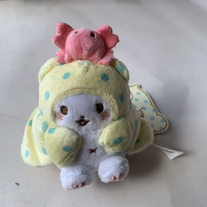 Kawaii Sanrio Anime Cartoon Marumofubiyori Plush Toys Backpack Pendant Keychain Accessory Doll Gifts Children's and Girls' Toys
