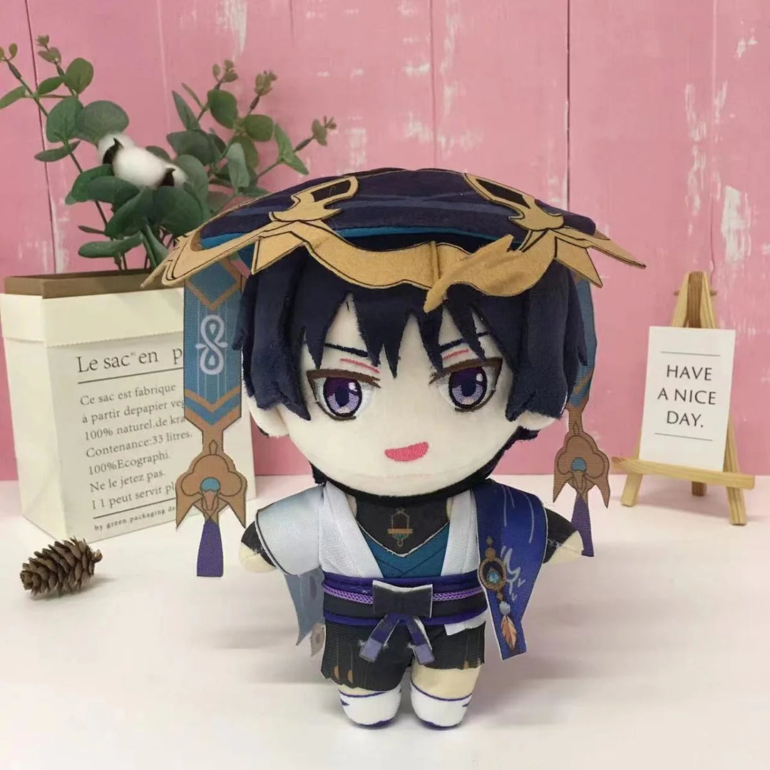 Genshin Impact Plush Dolls Wriothesley Furina Lyney Kaveh Neuvillette Kinich Citlali Kazuha Albedo Tighnari Anime Stuffed Toys