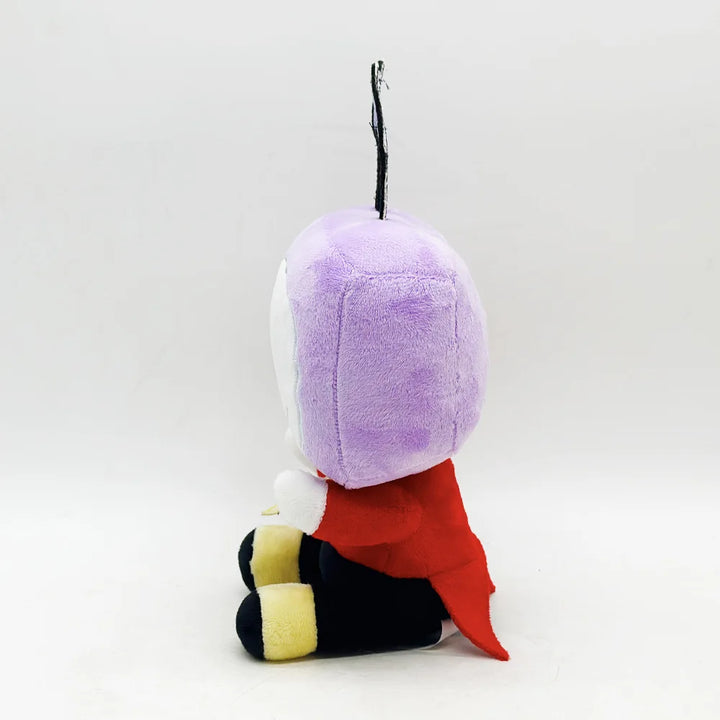 10.6inch Anime DELTARUNE Tenna Sitting Plush Triangle Rune Stuffed Doll Purple TV Man Handheld Microphone Collection Toy Gift