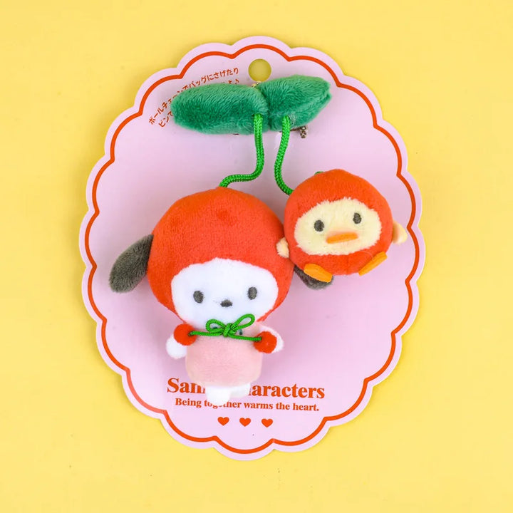 Kawaii Sanrio My Sweet Piano Hello Kitty Plush Toy Keychain Brooch Cherry Pachacco Backpack Pendant Decoration Girl Holiday Gift