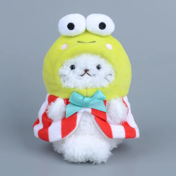 Kawaii Sanrio Hangyodon Pachacco Cartoon Cute Kero Kero Keroppi Little Seal Plush Toy Backpack Pendant Keychain Accessories Gift