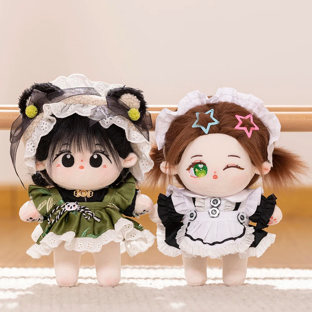 20cm Cute IDol Doll Plush Cotton Star Dolls With Clothes Kawaii Stuffed Baby Plushies Toys Fans Collection Children Gifts