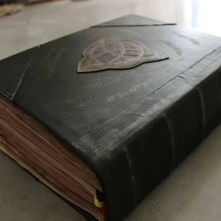 New Book Of Shadows Green Cover Bound Journal Blank And Lined Journal 350 Pages Spells Records Spellbook Retro Gifts