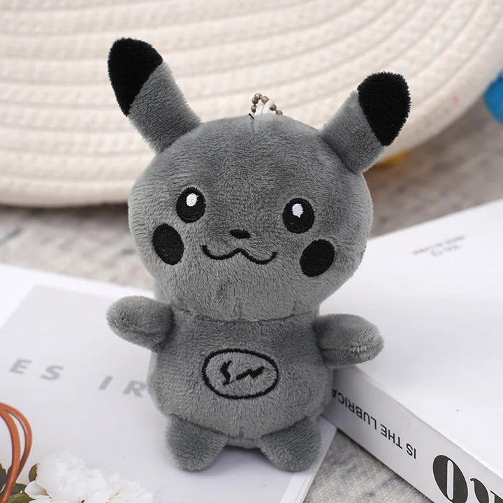 Pokemon Pikachu Plush Keychain Cartoon Cute Doll Key Fashion Couple Bag Charm Key Chain Car Pendant Pikachu Plushie Toy Kid Gift