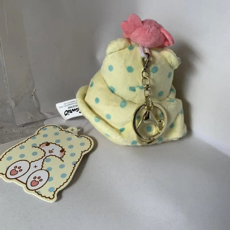 Kawaii Sanrio Anime Cartoon Marumofubiyori Plush Toys Backpack Pendant Keychain Accessory Doll Gifts Children's and Girls' Toys