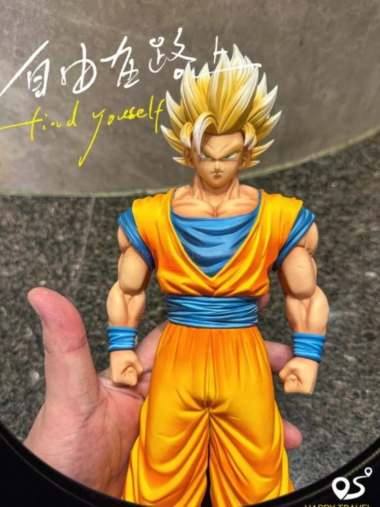 In Stock Hy Dragon Ball Son Goku Ssj1 Figure Super Saiyan Goku Action Figures Ssj2 32cm Pvc Statue Collection Model Toy Gift