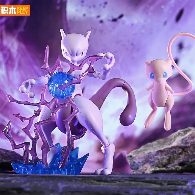 Keeppley Pokemon Action Figure Assembly Model Pikachu Charizard Anime Original Desktop Decoration Customized Toy Birthday Gifts