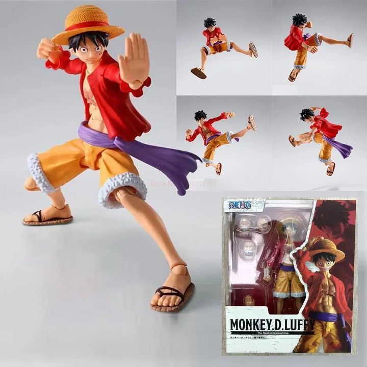 15cm One Piece Shf Figurine Monkey D Luffy Action Figure Pvc Collection Anime The War Of The Island Of Ghosts Luffy Model Toys