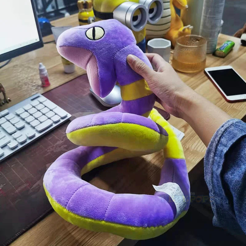 Pokemon Kawaii Ekans Stuffed Toys Cartoon&Cute Arbor Snake Plush Dolls Throw Pillow Birthday Gift  For Kids Friends Boys