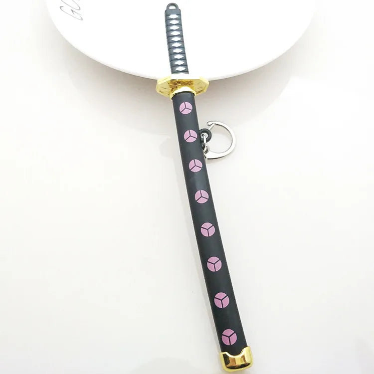 Mini Sword With Sheath China Ancient Sword Zinc Alloy Tang Hengdao Han Sword Weapon Model Keychain Pendant Cosplay Accessories