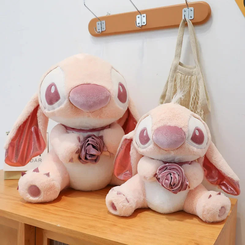 30-60cm Disney Lilo and Stitch Plush Toys Rose Gold Anime Plushie Stich Dolls Pillow Cute Stuffed Toy Children's Birthday Gift