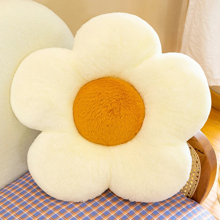 35cm Stuffed Daisy Flower Seat Cushion Sunflower Shape Kids Girl Bedroom Seat Pillow Office Room Decor Sofa Cushions Plush Toys