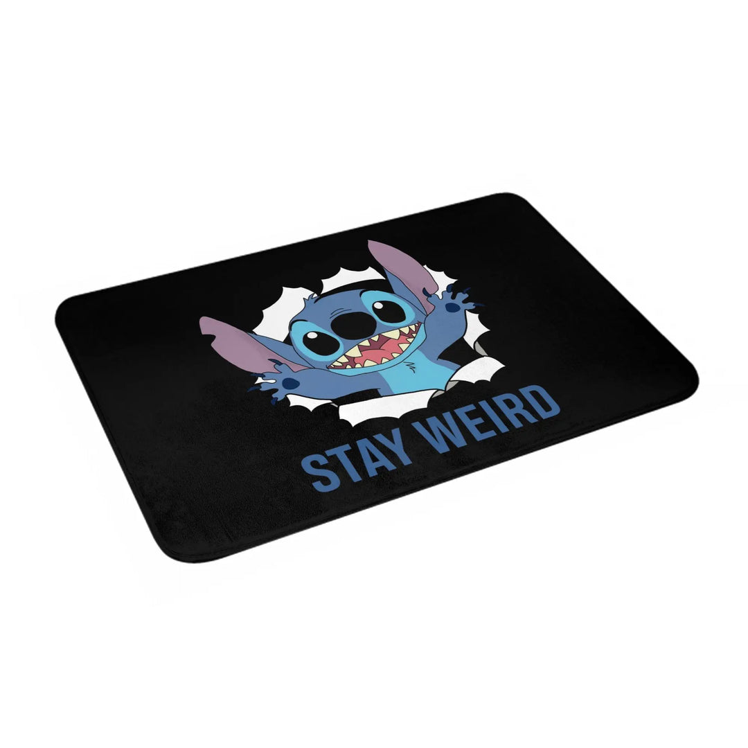 Cute Funny Stitch Memory Foam Bathroom Rugs Ultra Soft Non-Slip  Carpet Bath Mat Water Absorbent for Kitchen Shower