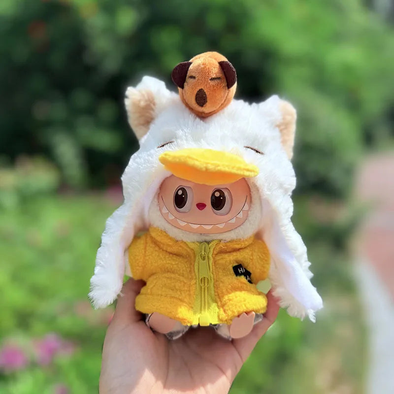 Labubu I II III Doll Clothes Wacky Whimsical Dress Up Assortment 15/17cm Plush Doll'S Clothes Sitting Party Accessories