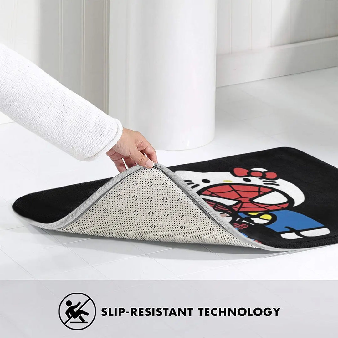 Hello Kitty Spiderman Boyfriend Girlfriend Memory Foam Bath Mat Rug Bathroom Floor Rugs Carpet For Bath Entrance Door Doormat