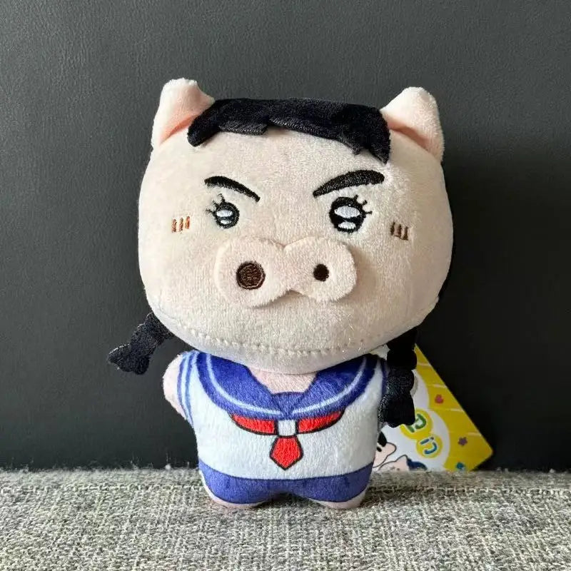 New cartoon Crayon Shin-chan Pendant Plush Doll Pig Saemon  Kitty Backpack Pendant Cartoon stereo Saemon pig Bag cham kid gift