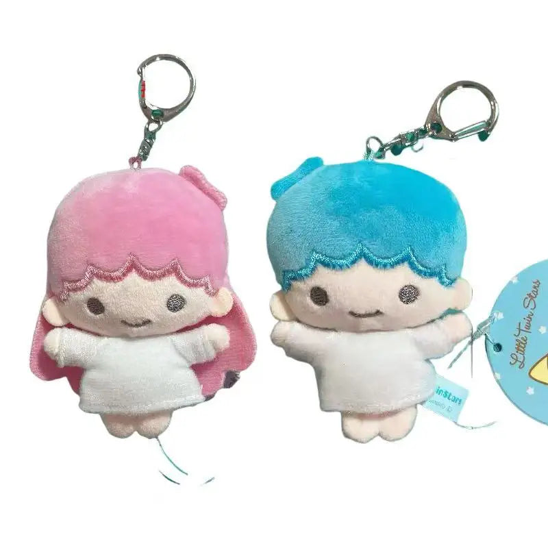 Sanrio Little Twin Stars Plush Toys Doll Keychain Bag Pendant Decoration Cartoon kikilla Stuffed Doll Sweet Couple Birthday Gift