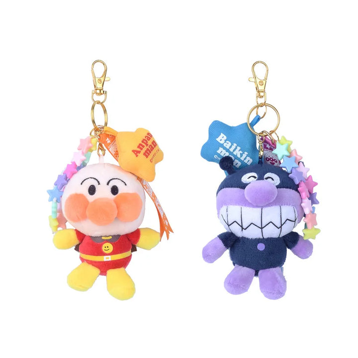 Kawaii Anpanman Baikinman Cute Cartoon Plush Toys Keychain Accessories Backpack Pendant cute Stuffed Doll girl Birthday Gift