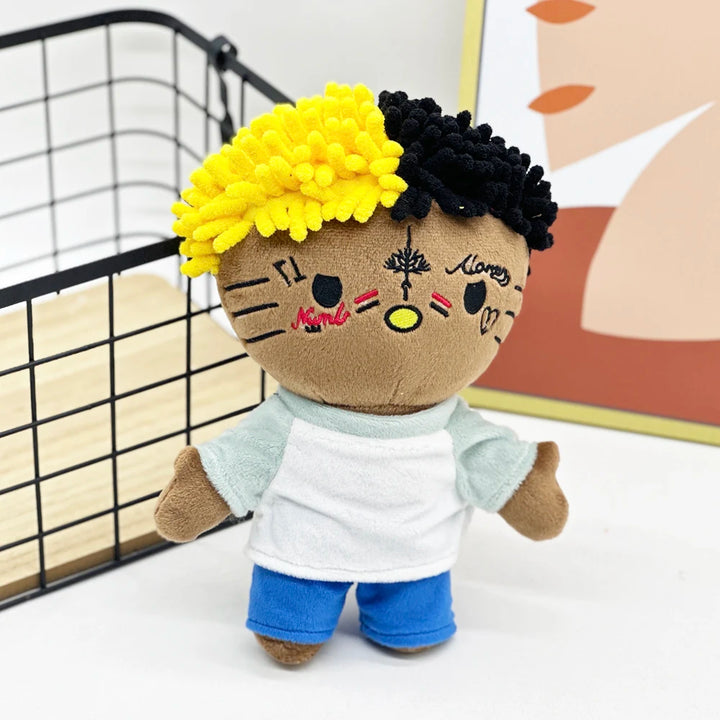 24cm Hello Kitty Yellow Black Hair Plush Doll Figure Stuffed Toys Cute Kids Boys Girls Fans Collect Gifts