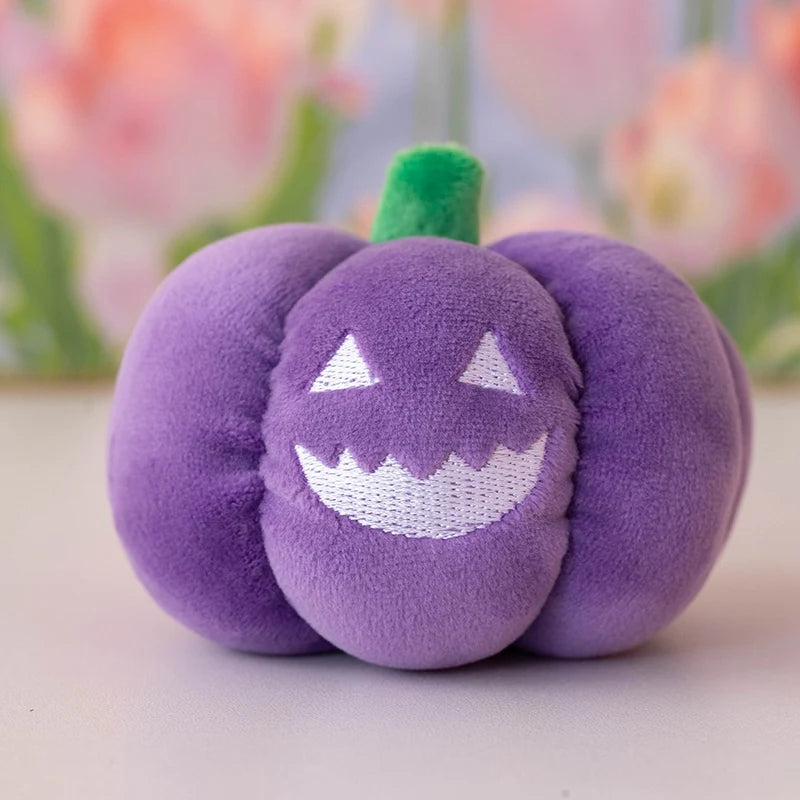 10cm Halloween Pumpkin Plush Toy Glow-in-the-dark Pumpkin Plushie Pendant Christmas Gift Home Decor