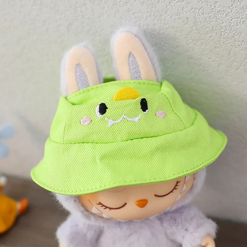 Labubu Doll Hat 15/17cm Plush Doll'S Accessories Sitting Party Labubu I II Idol Dolls Hat