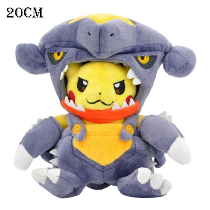 Cos Eevee Pikachu Cosplay Plush Toys Pikachu Peluche Mimikyu Lucario Charizard Garchomp Stuffed Animal Doll Collectible Gift