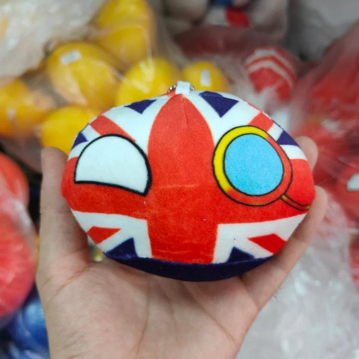 68 Styles 10cm Country Ball Plush Toy Polandball Plush Pendant Soft Countryball Stuffed Doll for Kids Girls Bag Pendant Keychain