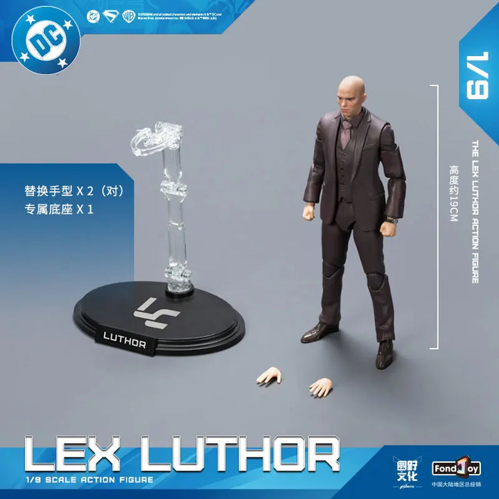 New 2025 Lex Luthor Action Figure Superman David Corenswet 1/9 Original Fondjoy Superman Figure PVC Joint Movable Toy Boy Gift