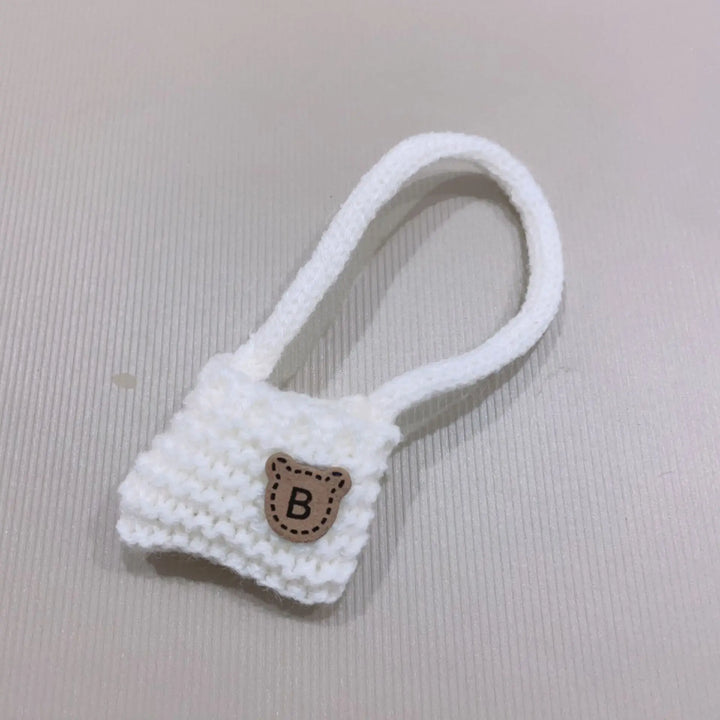 Clothes For Labubu Dolls 15/17cm For Labubu Sitting Party 1st 2nd 3rd Gen Knitted Hat & Pouch Accessories Apparel