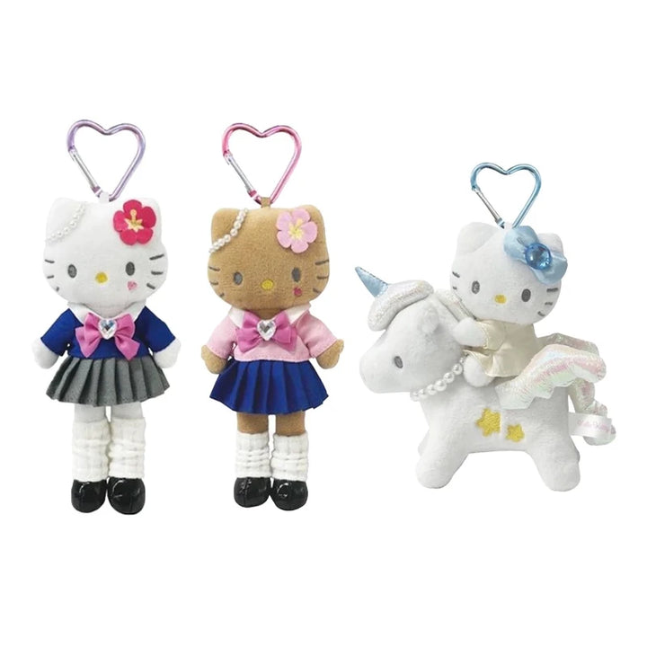15Cm Kawaii Sanrio Long Legs Heisei Hot Girl Hello Kitty nic Plush Keychain my melody Pendant Cartoon Doll Toy Bag Pendant Gift