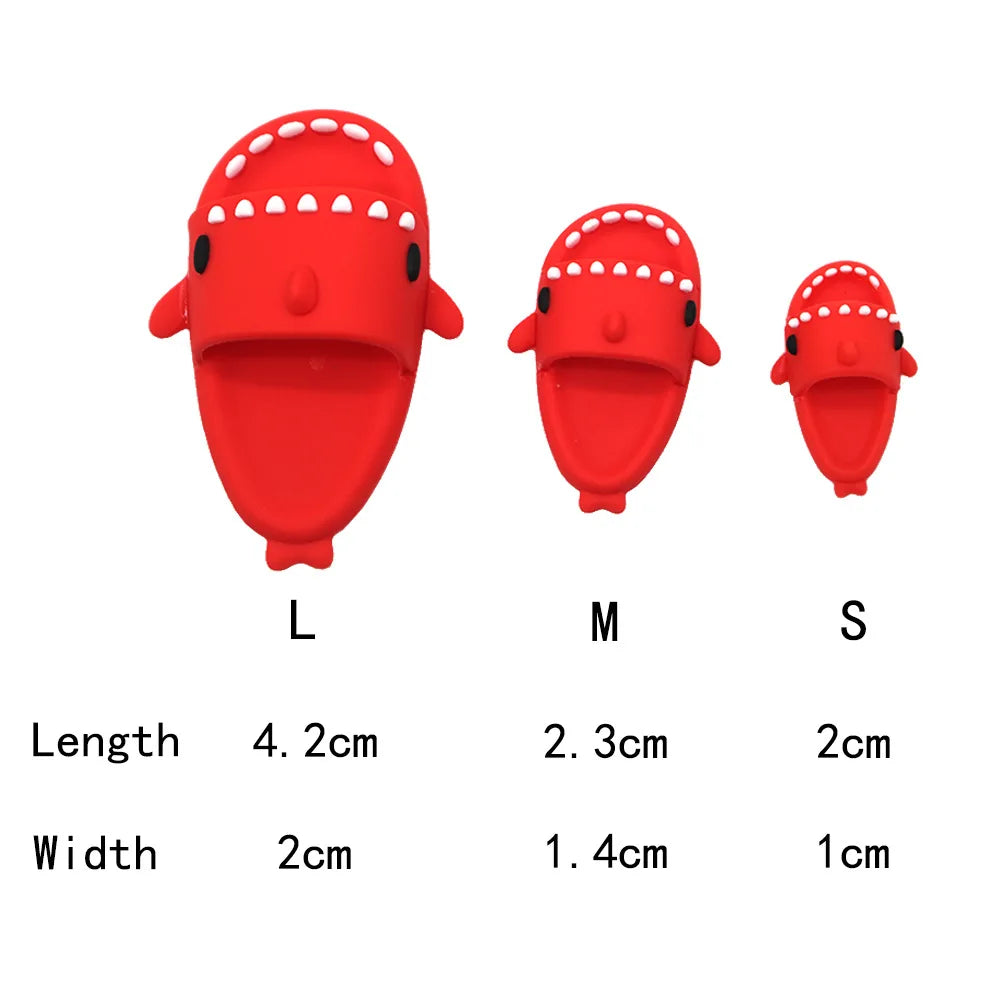 Cute Shark Slippers Doll Shoes Plastic Doll Shoes Suit for Ob11,P9,OB22, Blyth, BJD12, 1/6BJD, YOSD Doll Accessories for Girls
