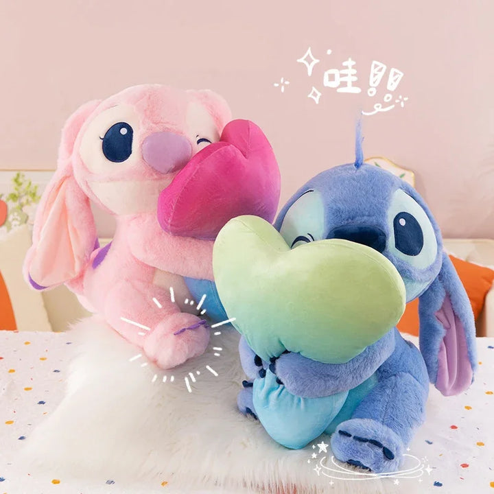 Disney Lilo & Stitch Plush Toys Kawaii Plushie Doll Stitch Angel Pillows Stuffed 28-58cm Valentine Christmas Gifts Girlfriend