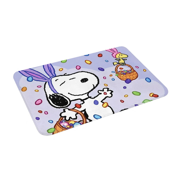Happy Easter Eggs Snoopy Memory Foam Bathroom Rugs Ultra Soft Non-Slip  Carpet Bath Mat Water Absorbent for Kitchen Shower