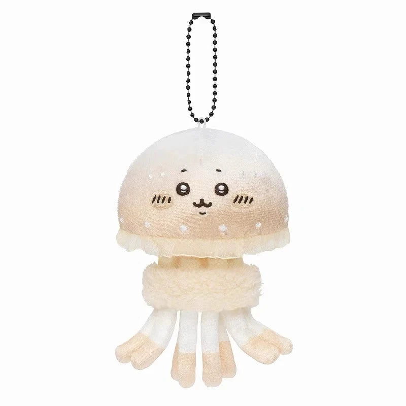 Cartoon Chikawas Self deprecating joke Bear Cute Plush Pendant Nagano Osaka Aquarium Jellyfish Keychain  Doll Pendant  Gift
