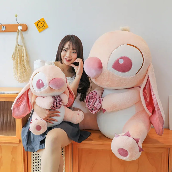30-60cm Disney Lilo and Stitch Plush Toys Rose Gold Anime Plushie Stich Dolls Pillow Cute Stuffed Toy Children's Birthday Gift