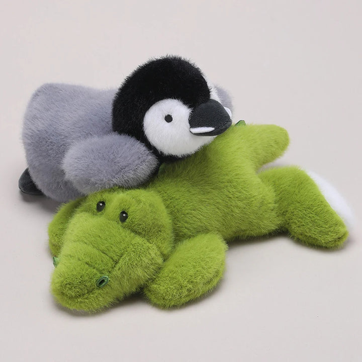 Chestnut Horse Plush Toys Penguin Stuffed Animal Pig Pink Soft Dolls White Bunny Plushie Green Alligator Kawaii Bee Highland Dog