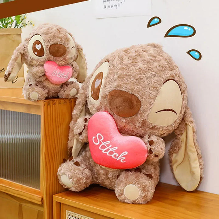 30-80CM Disney Lilo & Stitch Plush Doll Cartoon Toy Cute Anime Stuffed Cute Chocolate Stich Soft Plushie Kids Birthday Gifts