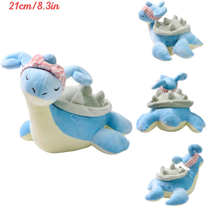 Kawaii Pokemon Gengar Magikarp Psyduck Soft Plush Toys Mew Mewtwo Poliwag Lapras Galarian Ponyta Stuffed Animals Peluche Dolls